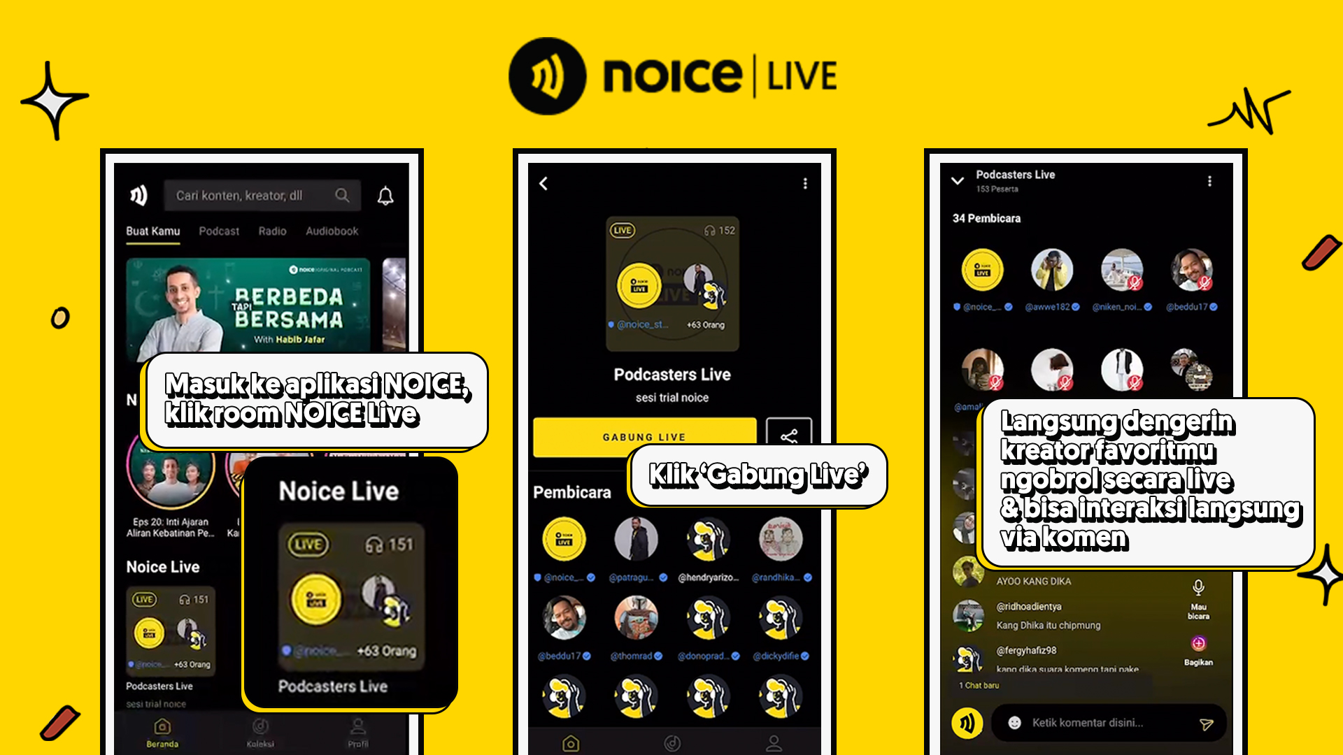 Melalui Fitur “NOICE Live”, NOICE Siap Perkuat Ekosistem Industri